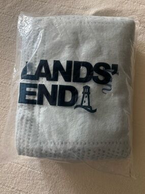 Lands' End Scottish Lace Bear Baby Blanket